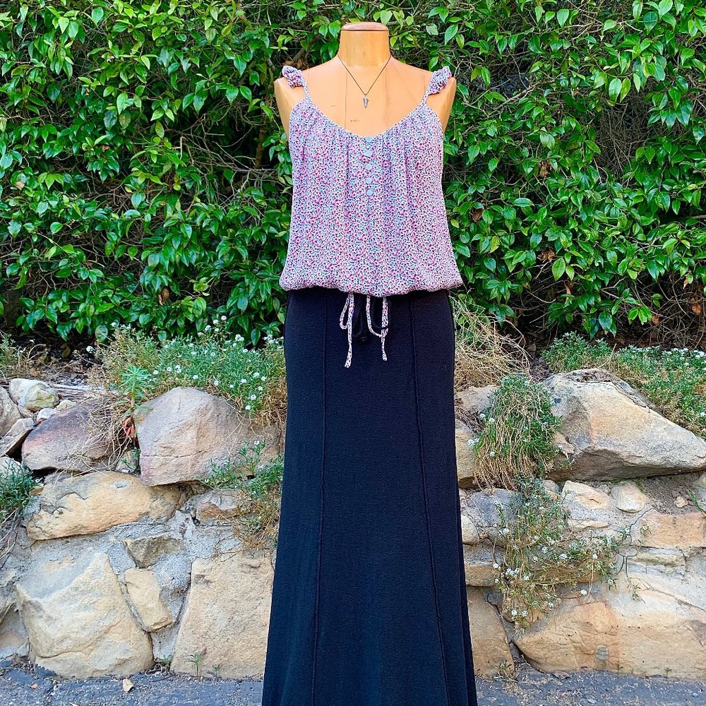 Nsf Silk Button Down Keyhole Tank Top - image 3